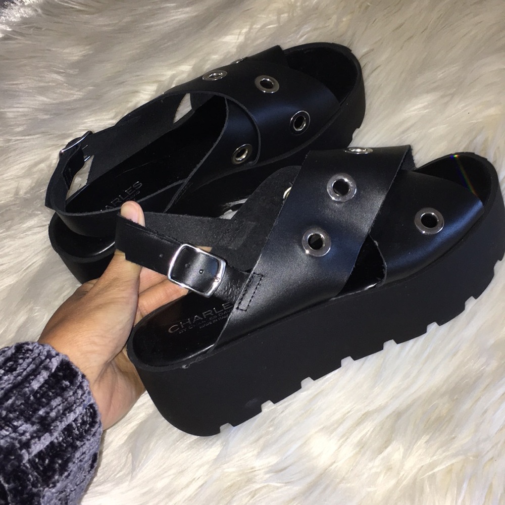 Black Platform Sandals